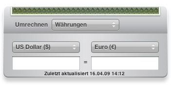 Dashboard Widget Umrechnen Dashboard Widget Umrechnen